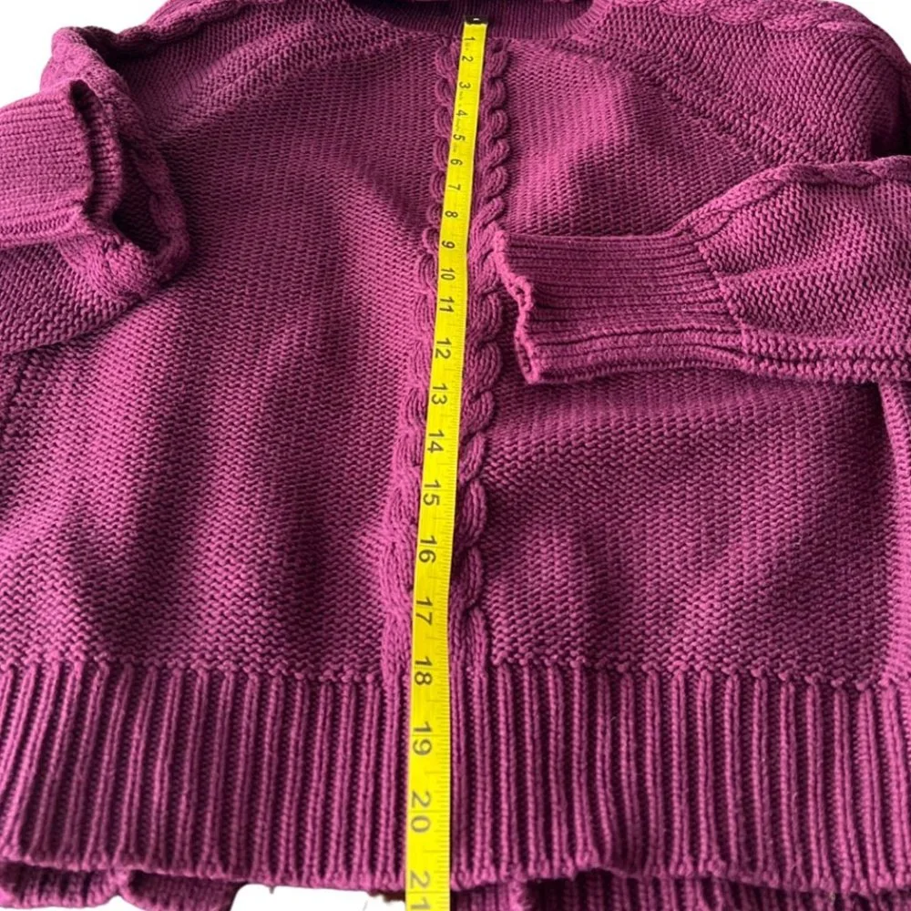 🌸4/$30🌸 Chunky Knit Cowl Neck Cardigan - Picture 6 of 10